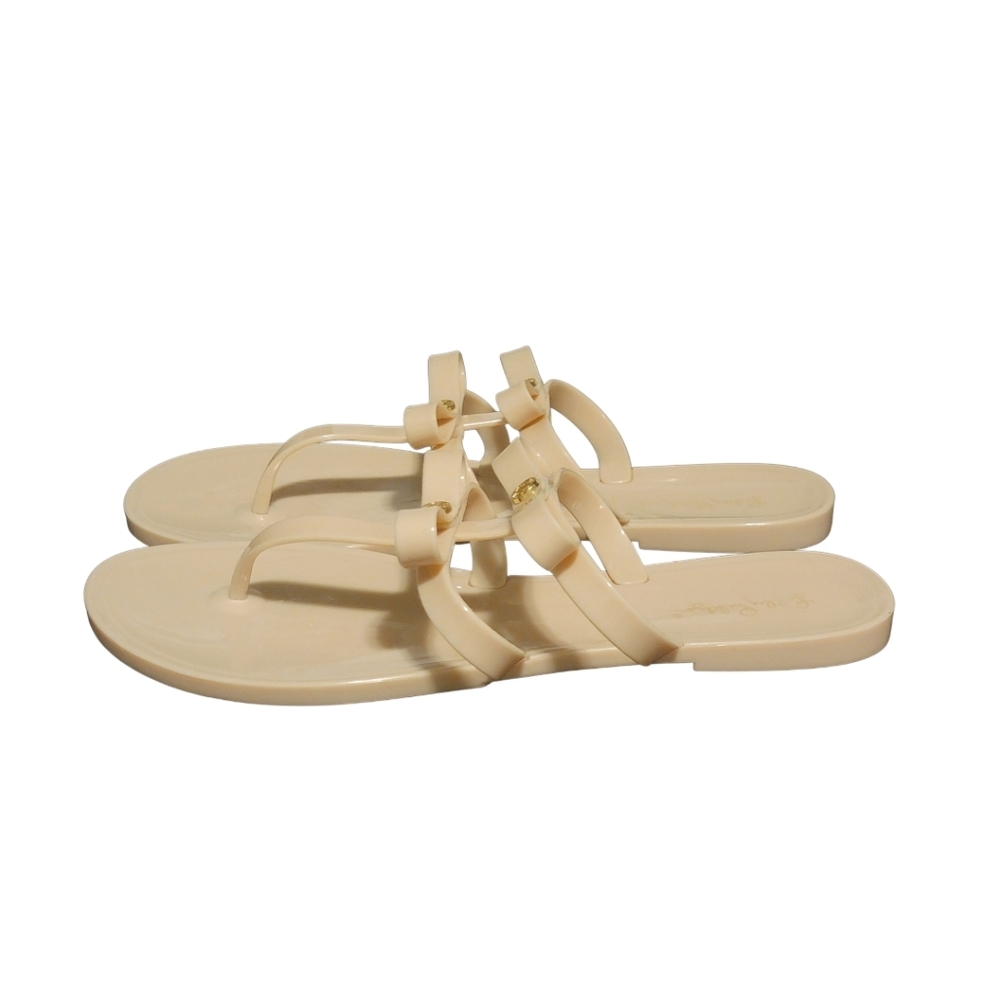 Lilly Pulitzer Harlow Jelly Bow Sandals Nude 10 - Picture 5 of 11